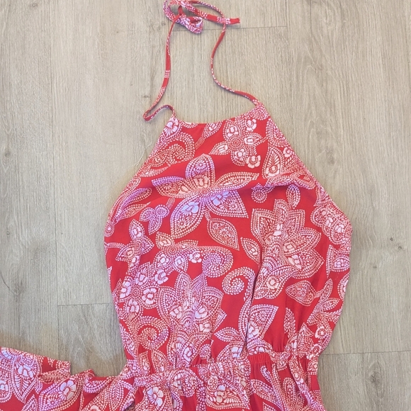 Show Me Your Mumu Heather Halter Red Aquarius Maxi Dress XS - Picture 4 of 9